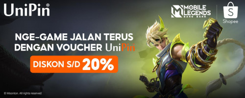 Ngegame Jalan Terus dengan Voucher UniPin - Promo Diskon 20% di 9.9 Shopee 2023